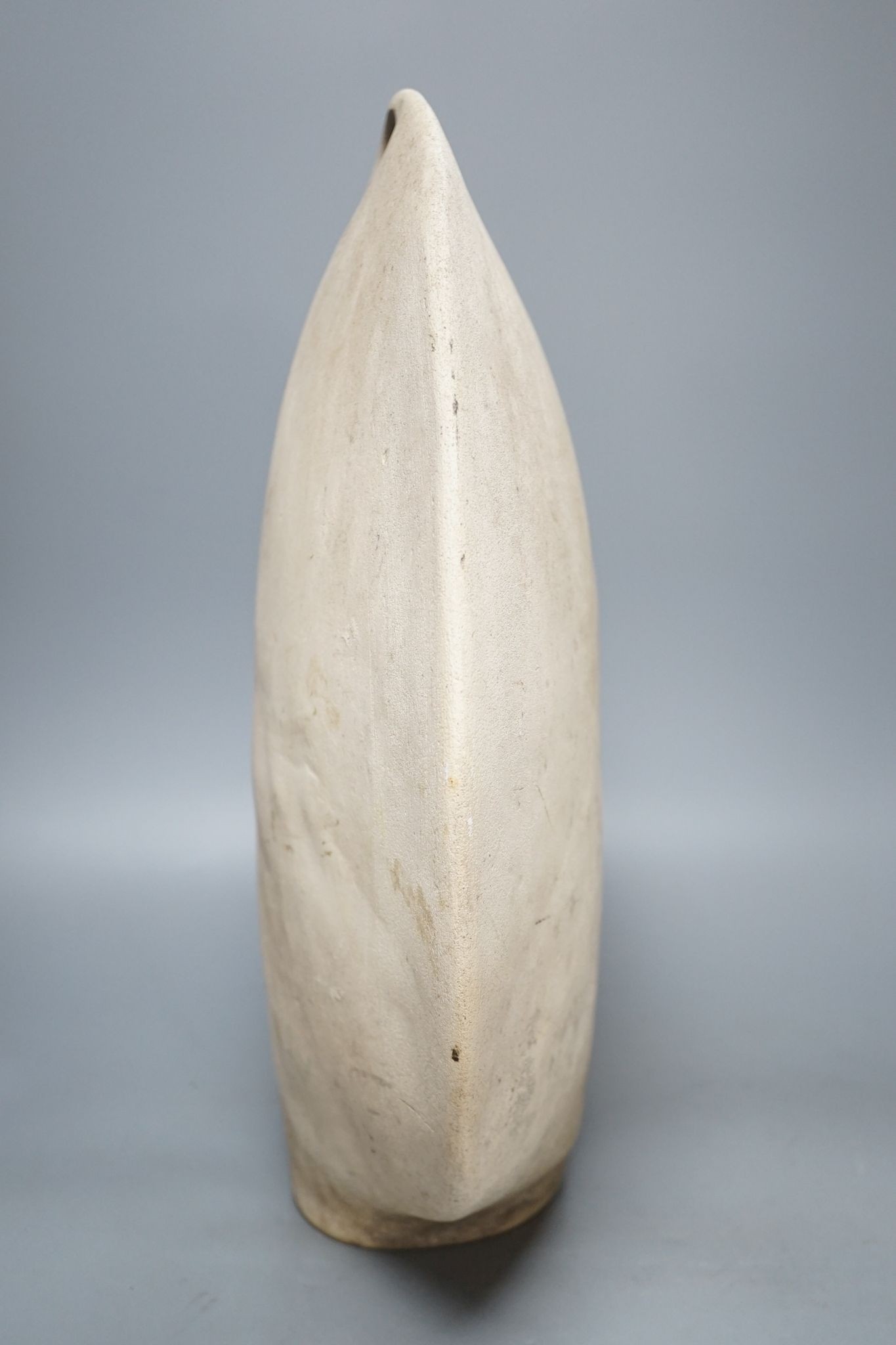 A signed James Tower modernist stoneware vase, 47 cms high.